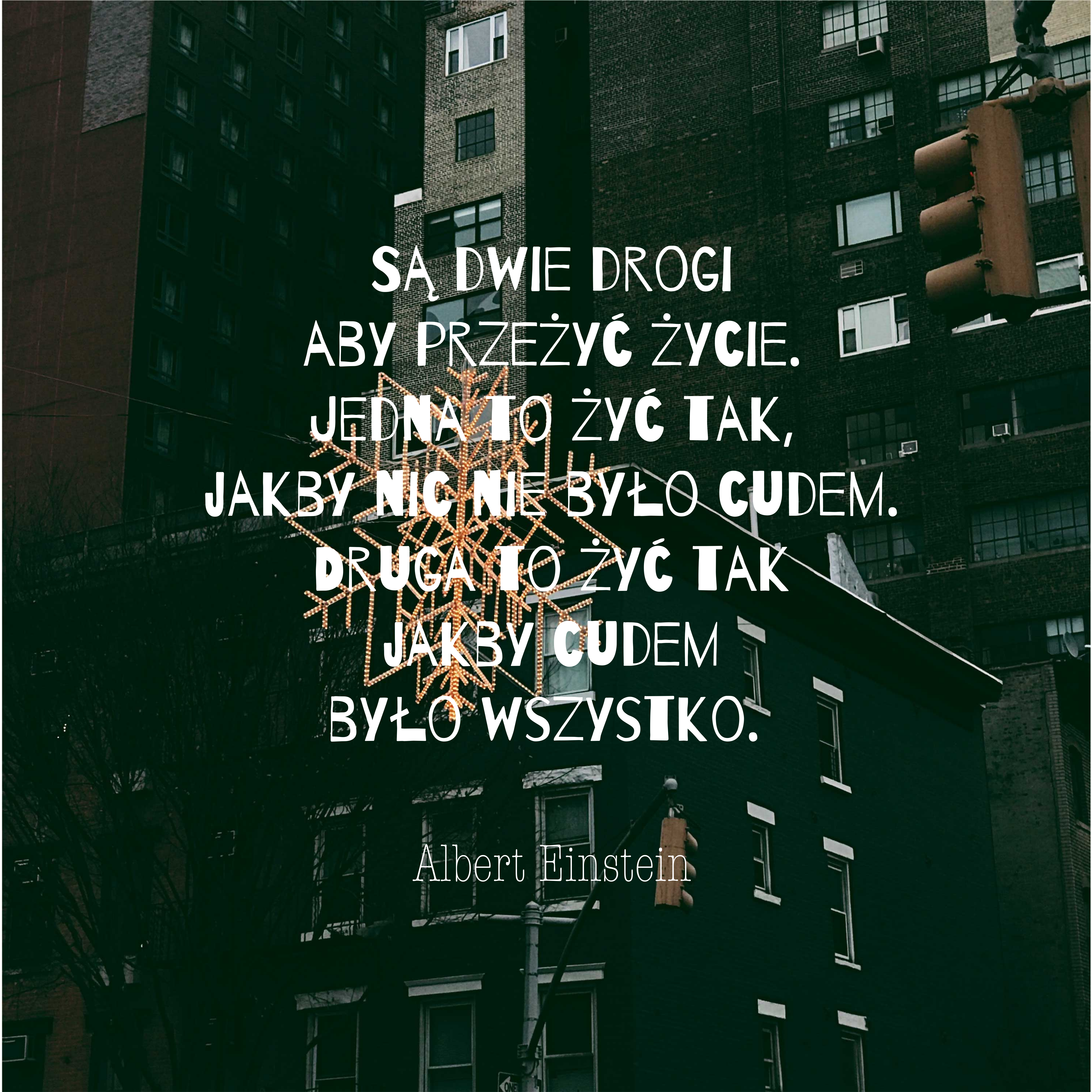 Plakat z frazą einstein o życiu - TenStickers