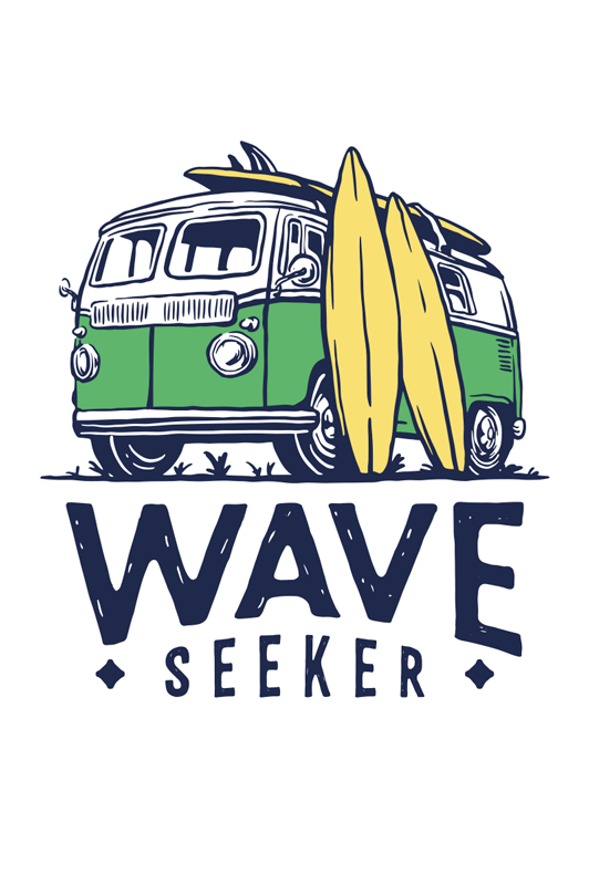 Plakat sportowy przygoda z surfowaniem - TenStickers