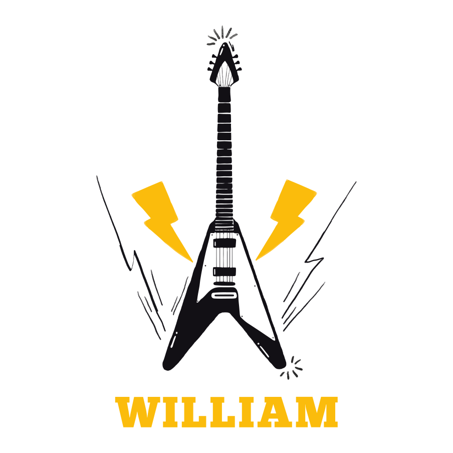 Plakaty na zamówienie inspiracja gitarą elektryczną - TenStickers