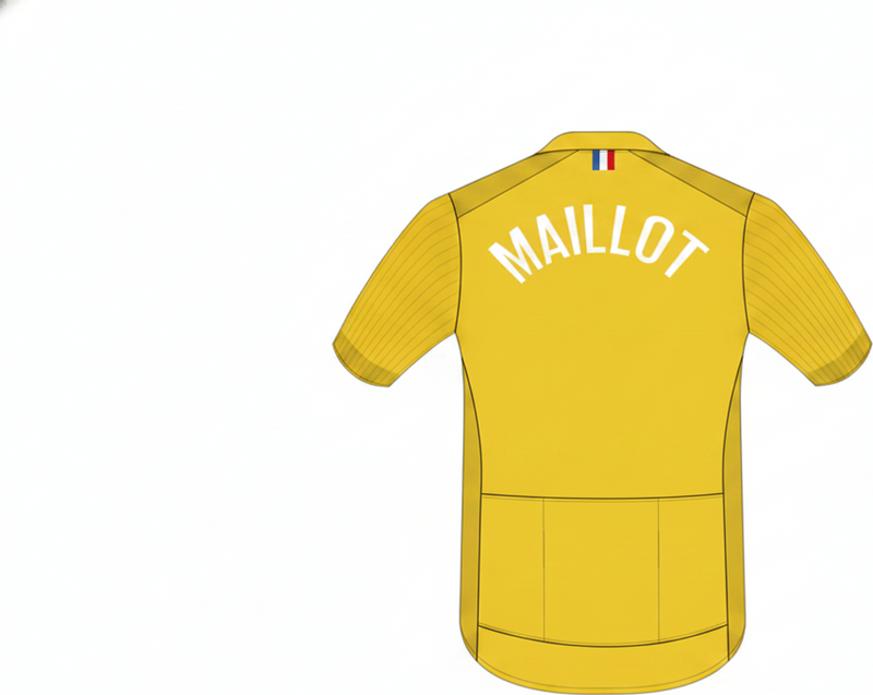 Plakat rowery Żółty "maillot" - TenStickers