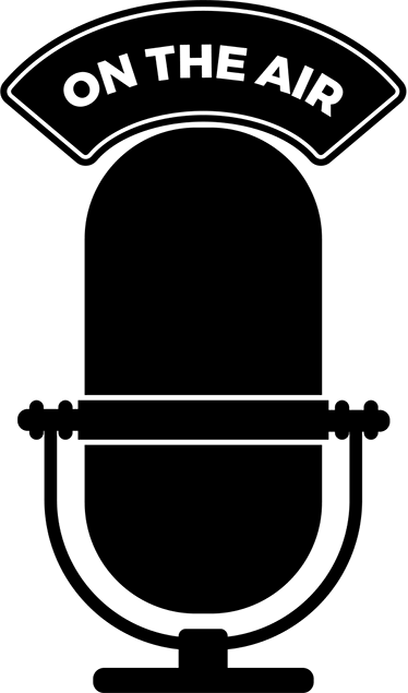 Klasyczny plakat radio na antenie - TenStickers