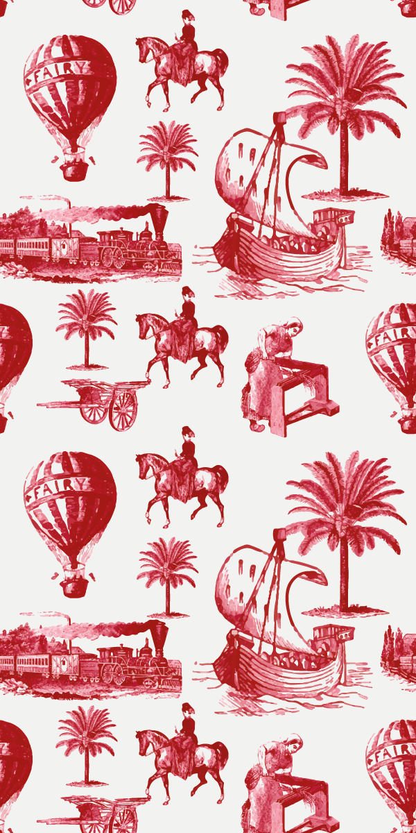 Klasyczny plakat francuskie balony na gorące powietrze - TenStickers