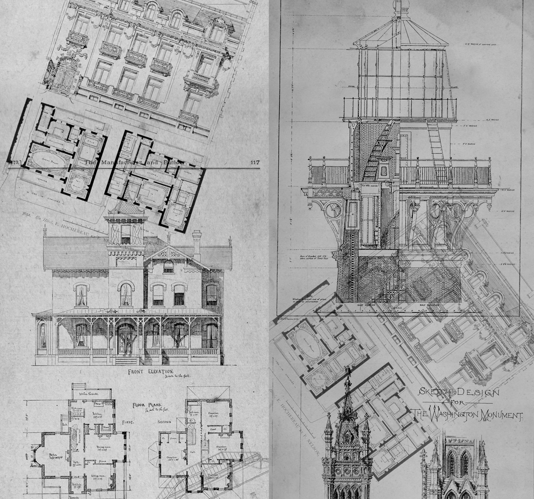 Klasyczny plakat architektoniczne perełki - TenStickers