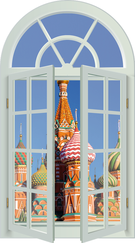Plakat krajobraz 3d kreml - TenStickers