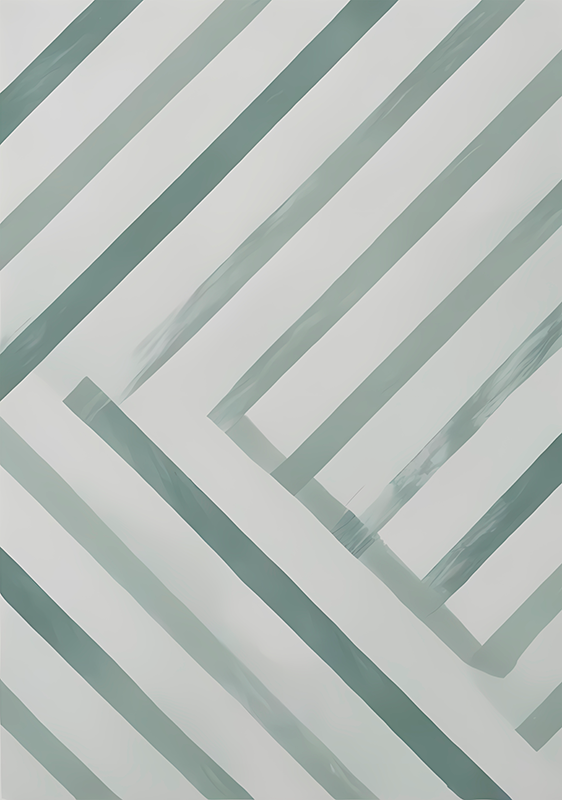 Abstrakcyjny plakat w diagonalne paski - TenStickers