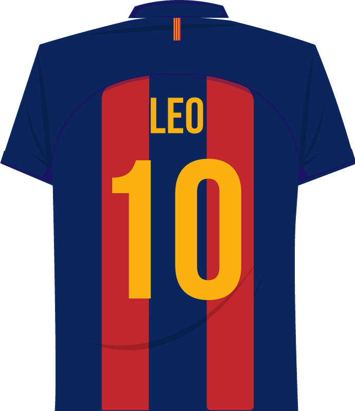 Plakat piłkarski z naklejką messi na ścianę - TenStickers
