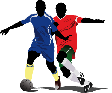 Plakat piłkarski młodzieżowy z zawodnikami futbolu - TenStickers