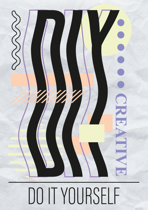 Zrób to sam projekt plakatu - TenStickers