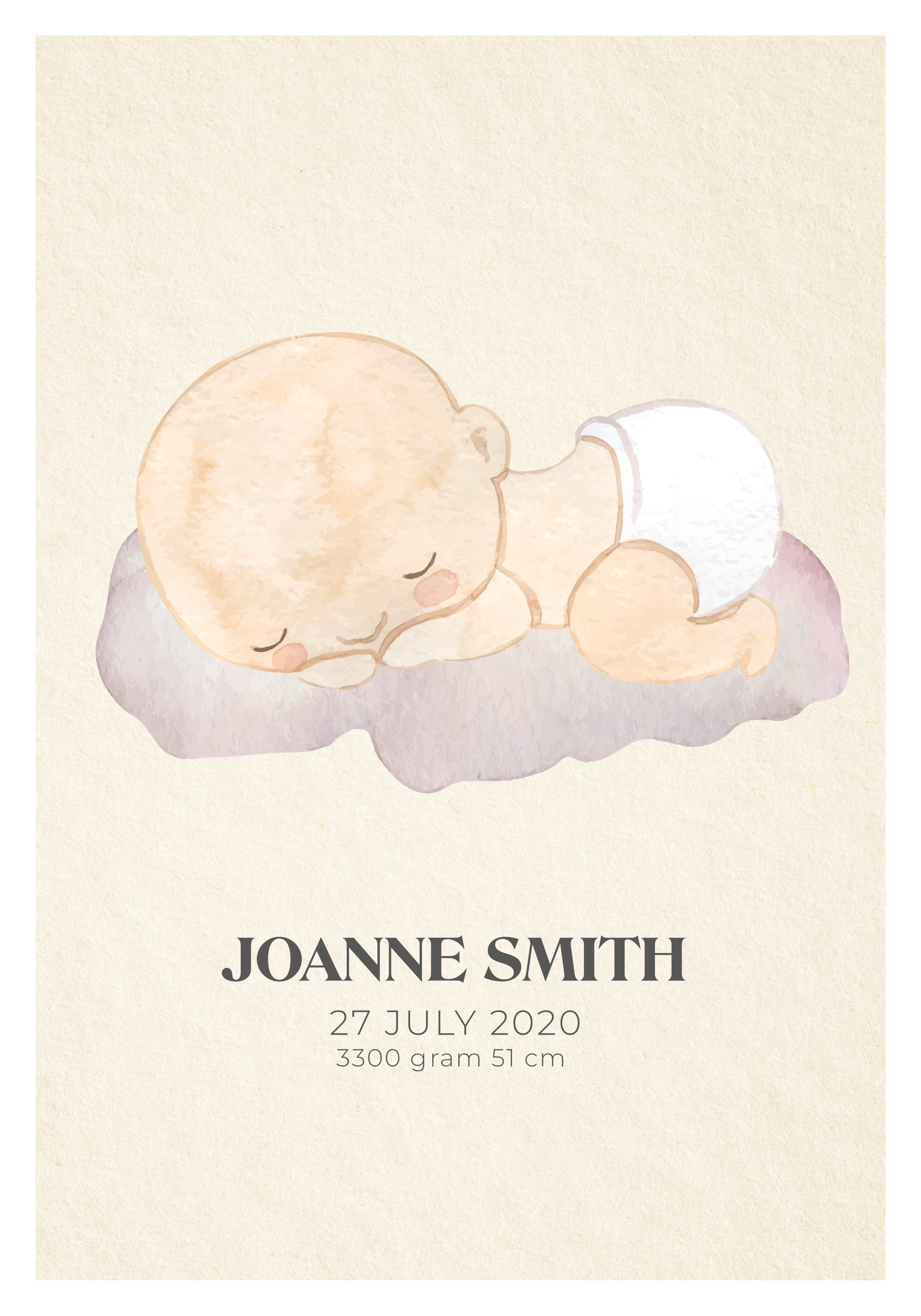 Plakat do pokoju dziecka urodzona miłość - TenStickers