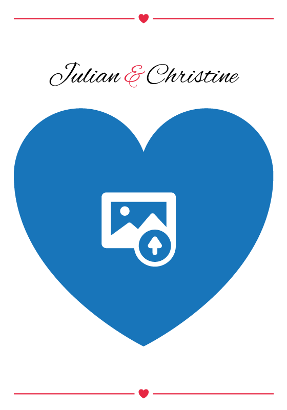 Spersonalizowany romantyczny plakat ze zdjęciem - TenStickers