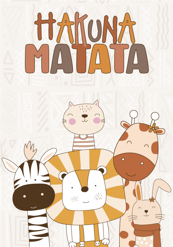 plakaty dla dzieci hakuna matata - TenStickers