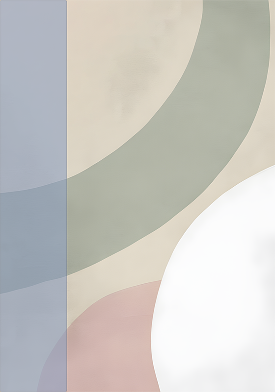 Abstrakcyjny plakat paleta kolorów - TenStickers