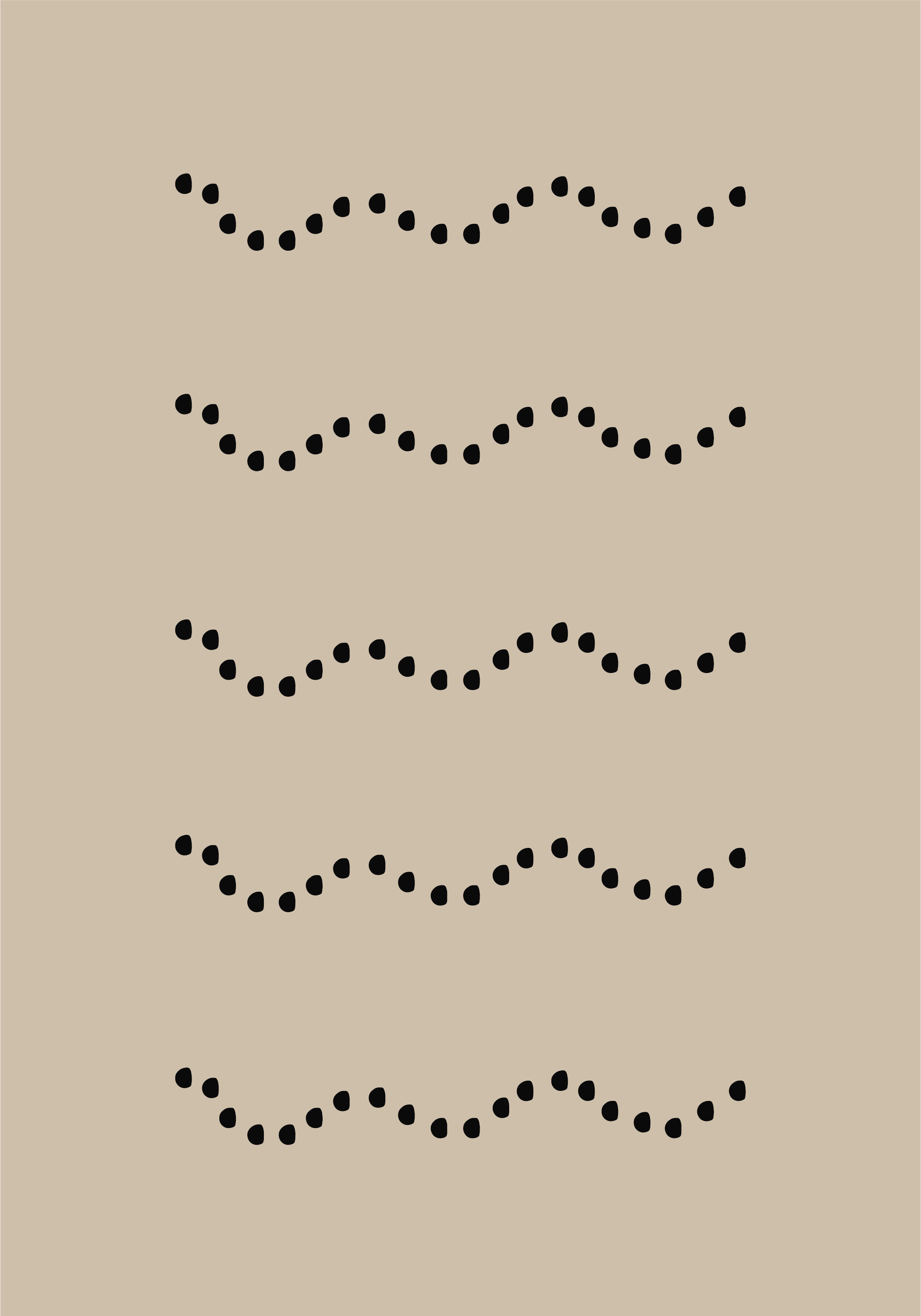 Plakat w stylu skandynawskim kamienie na ziemi - TenStickers