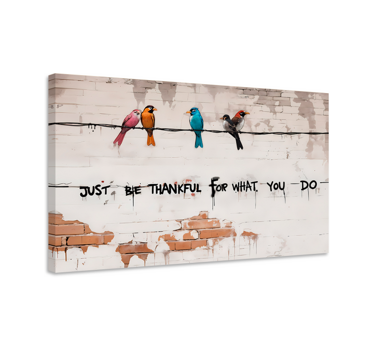 Obraz artystyczny siedzące ptaki - TenStickers