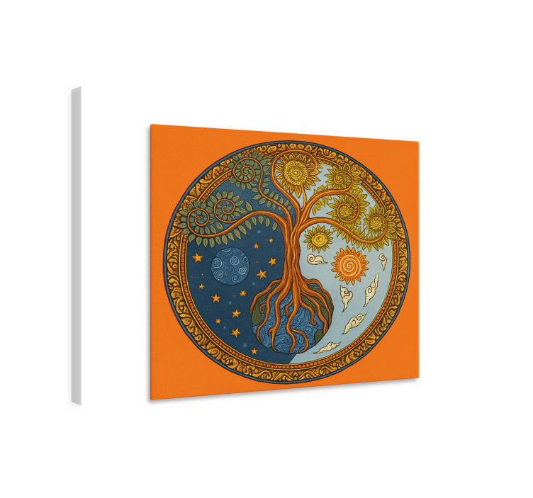 Obraz do salonu duchowe drzewo życia - TenStickers