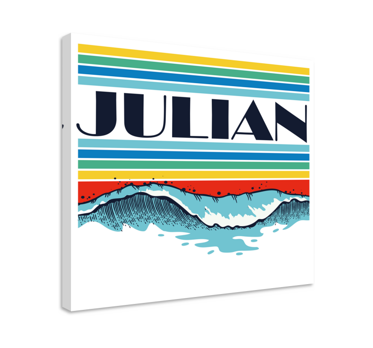 Obraz na zamówienie Fale retro - TenStickers
