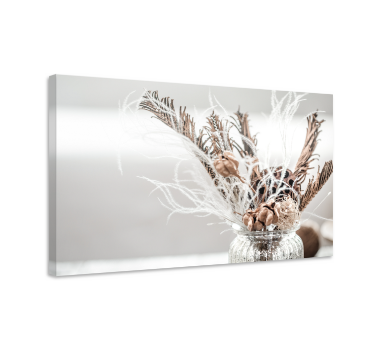 Obraz kwiaty i rośliny suszone kompozycje florystyczne - TenStickers