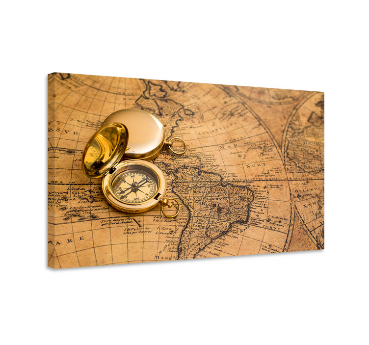 Obraz na ścianie Elegancka mapa świata - TenStickers