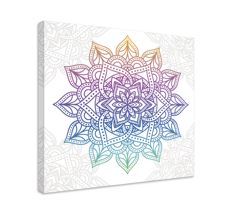Obraz zen z misternym botanicznym mandala - TenStickers