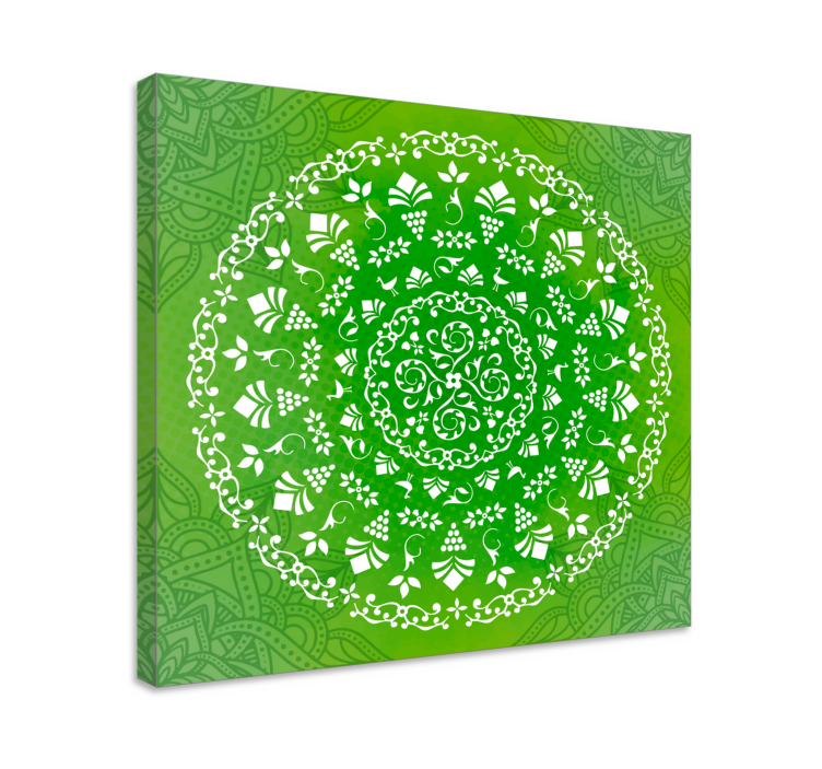 Obraz zen z szczegółowym mandala botaniczną - TenStickers