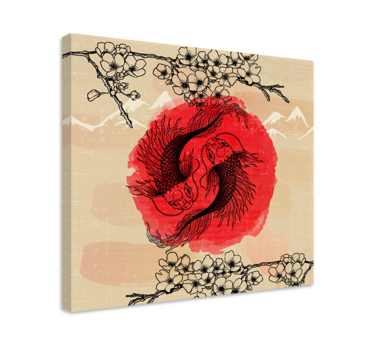 Obraz ryby Ryby ying yang - TenStickers