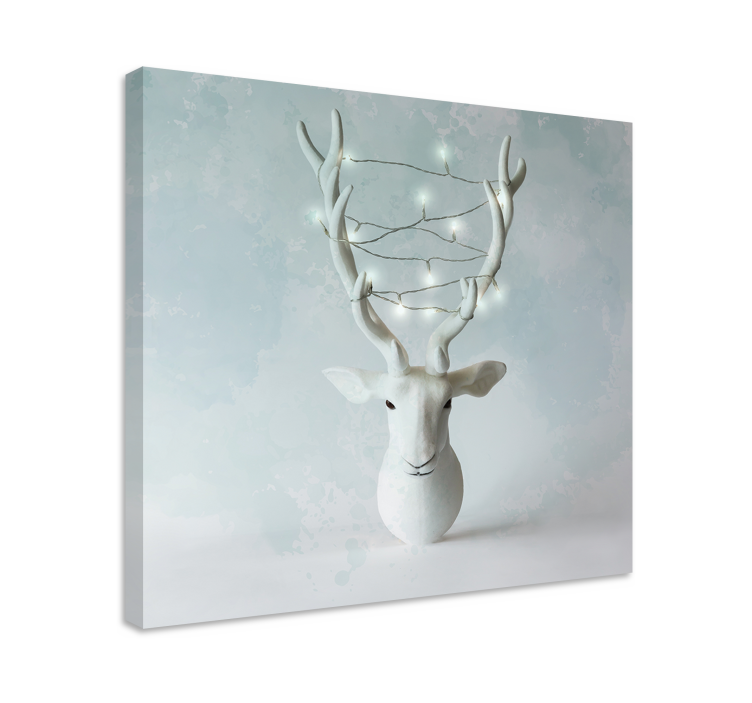 Obraz jelenie z wyeksponowanymi porożami - TenStickers