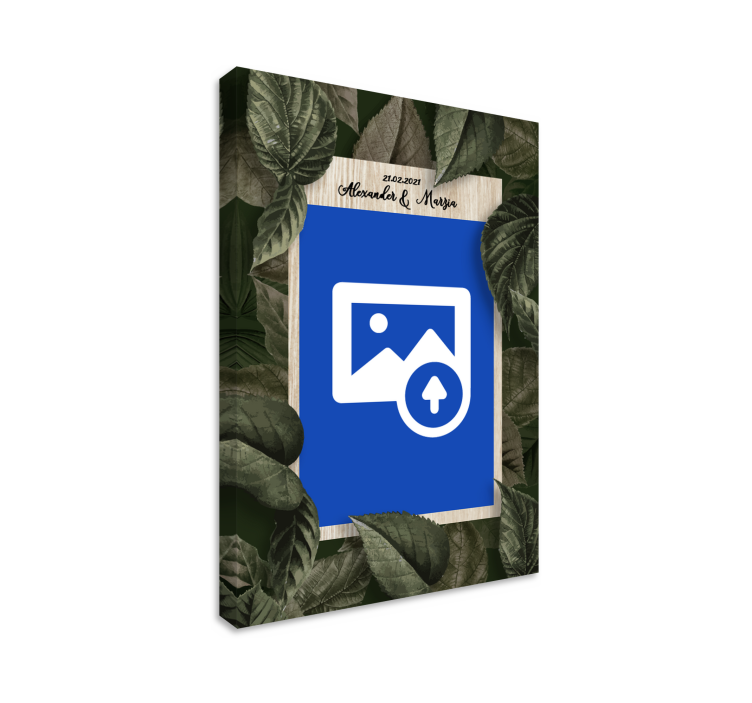 Obraz z postaciami dłonie i bukiet ślubny - TenStickers