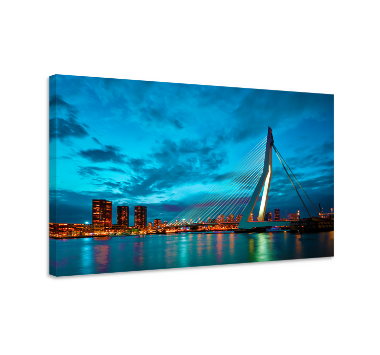 Obraz miasto rotterdam - widok na skyline - TenStickers