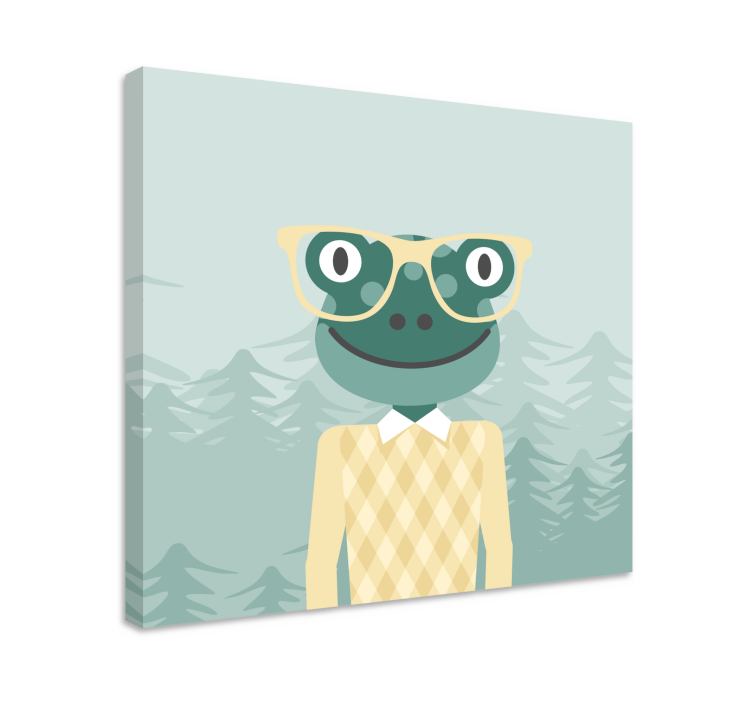 Obraz 3d stylowy kameleon frog - TenStickers