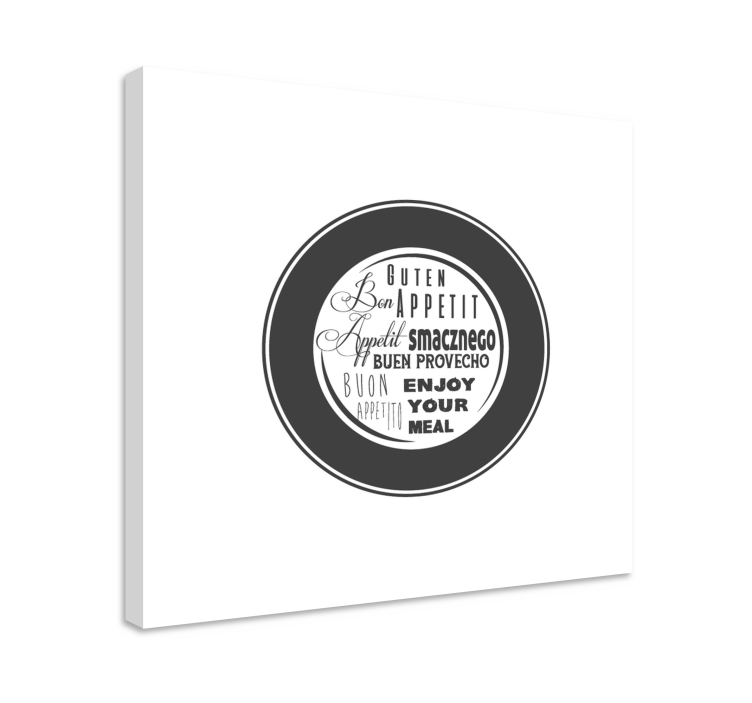 Obraz z napisami smacznego! - TenStickers