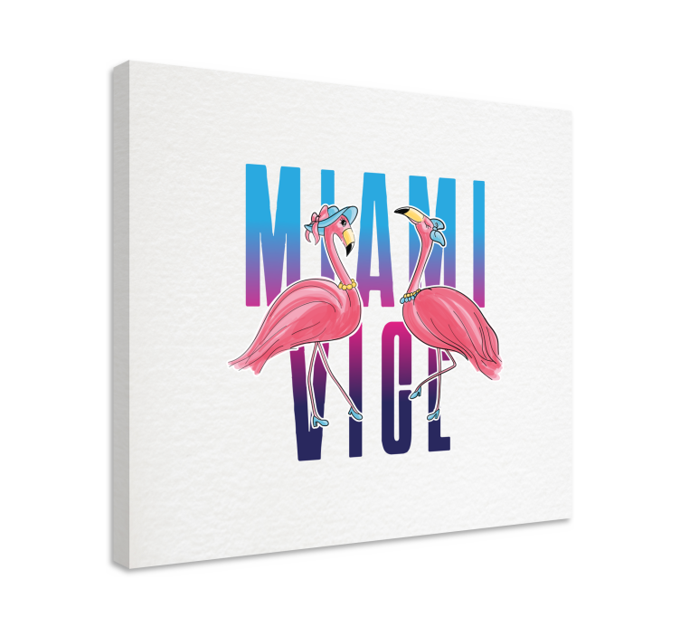Obrazy zwierzęta Projekt flaminga w miami vice - TenStickers