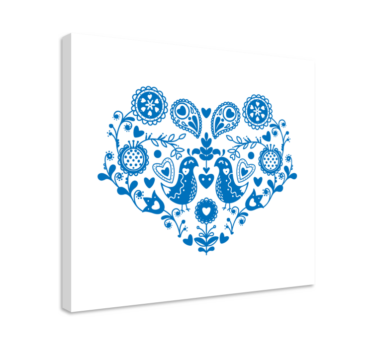 Obraz martwa natura z ptakami w serca - TenStickers
