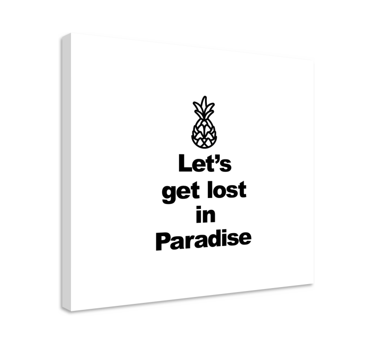 Obraz z napisami przygoda ananasa - TenStickers