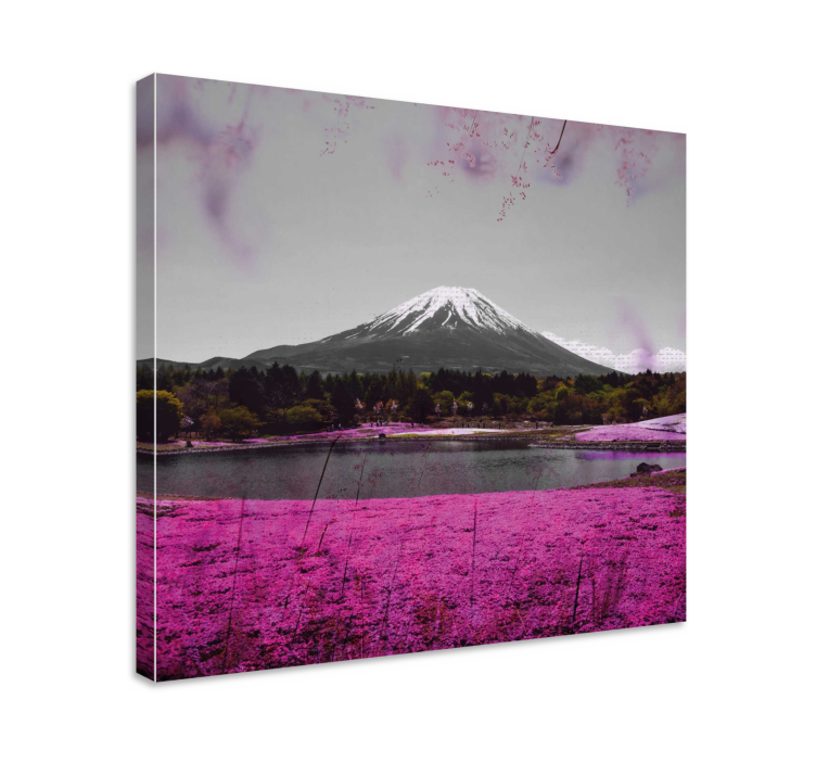 Obraz krajobrazy odbicie mount fuji - TenStickers