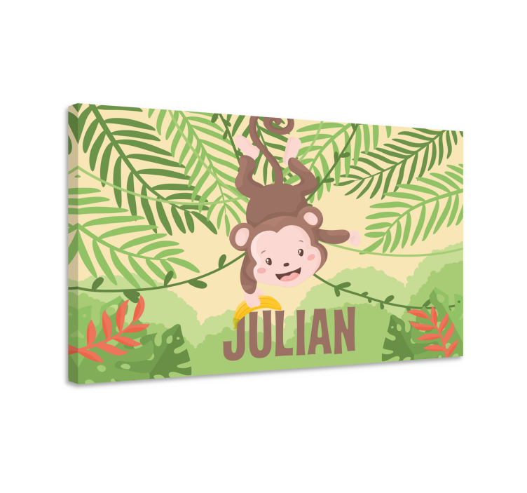 Obraz dinozaury zabawne wiszące małpy - TenStickers