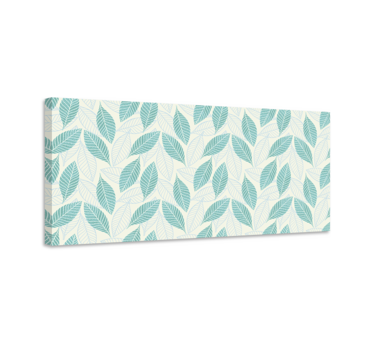 Obraz kwiaty i rośliny delikatny wzór liści - TenStickers