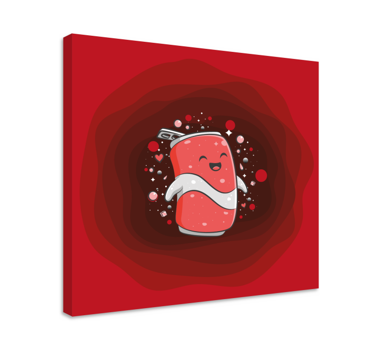 Obraz z napisami szczęśliwy charakter napoju - TenStickers