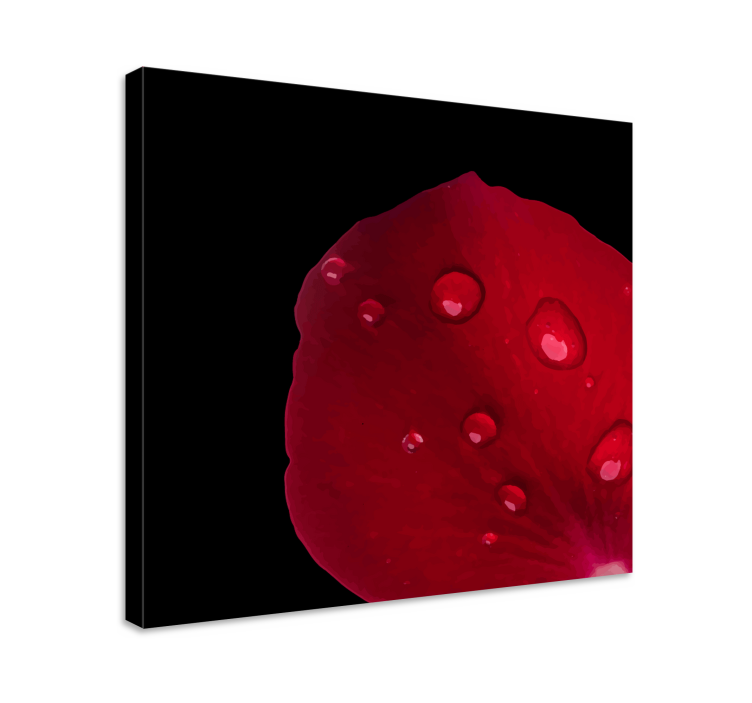 Obraz kwiaty i rośliny z detalami płatków róż - TenStickers