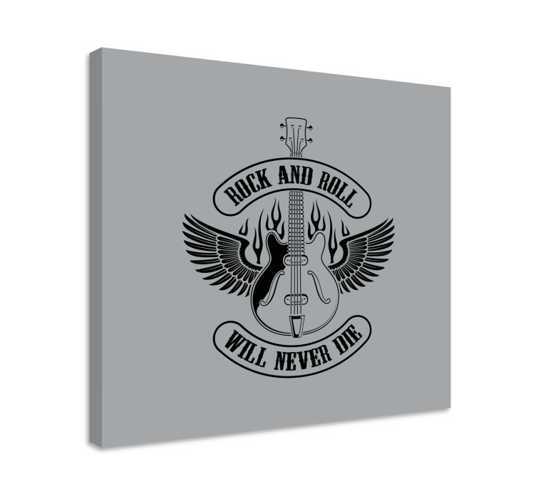 Obraz muzyka gitara z skrzydłami - TenStickers