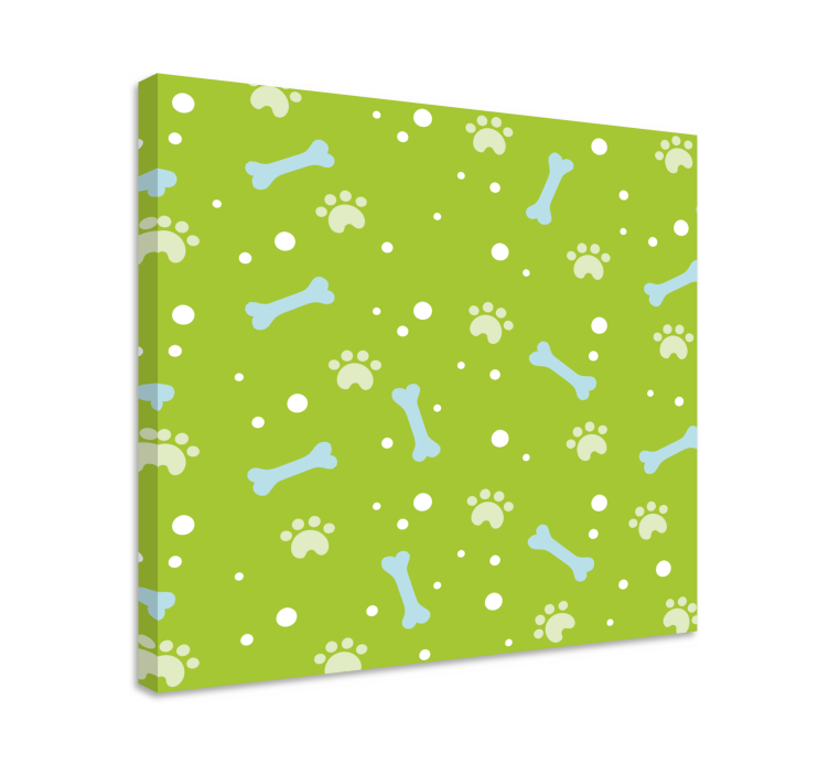 Obraz psy w wzór odcisków łap - TenStickers