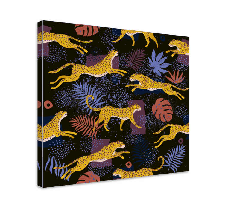 Obraz psy skaczące żółte psy - TenStickers