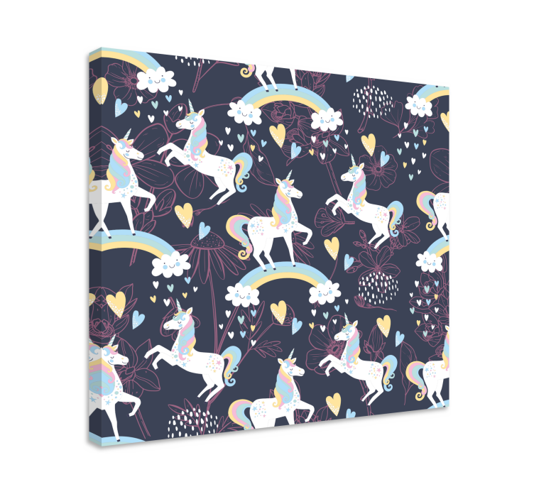 Obraz jednorożce w zaczarowanej zabawie - TenStickers