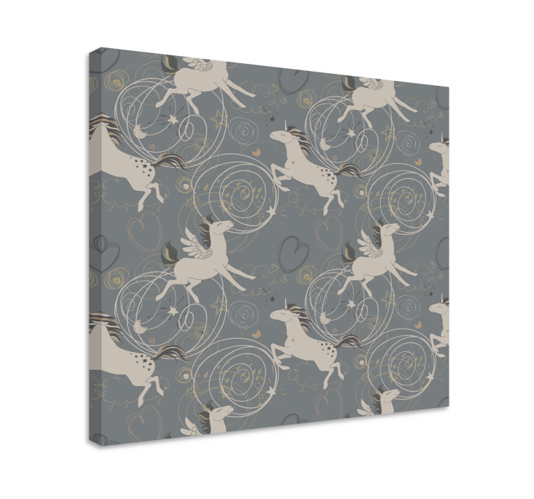 Obraz jednorożce magiczne skrzydlate stworzenia - TenStickers