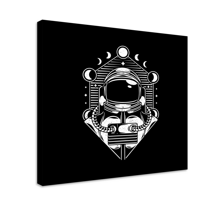 Obraz gry wideo fazy księżyca astronauty - TenStickers