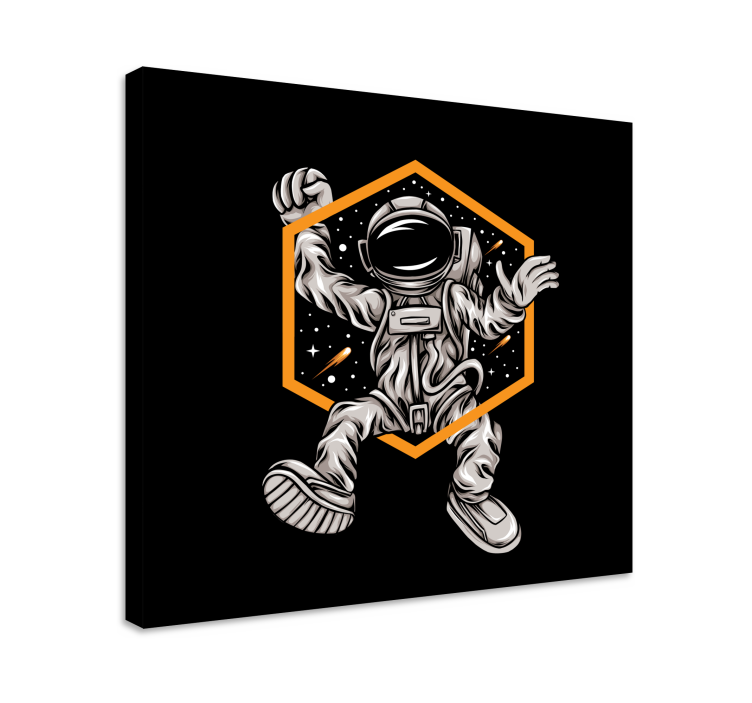Obraz z postaciami lewitacja astronauty - TenStickers