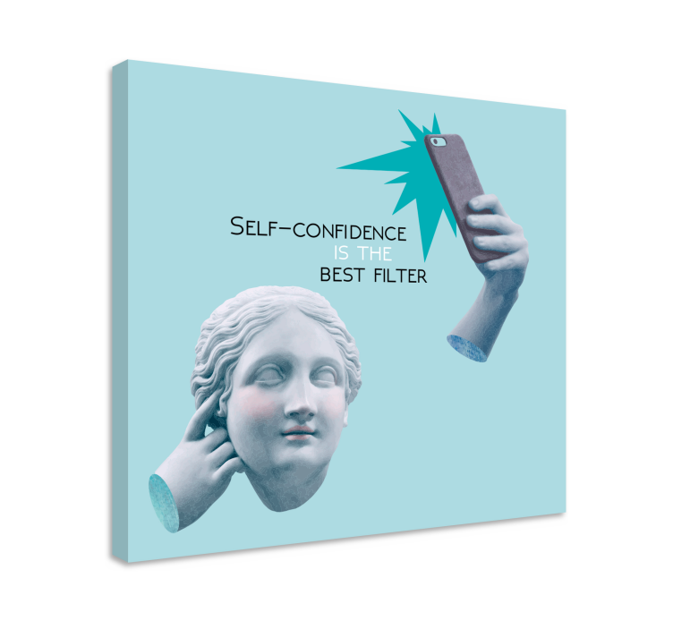 Obraz z napisami cytat o pewności siebie - TenStickers