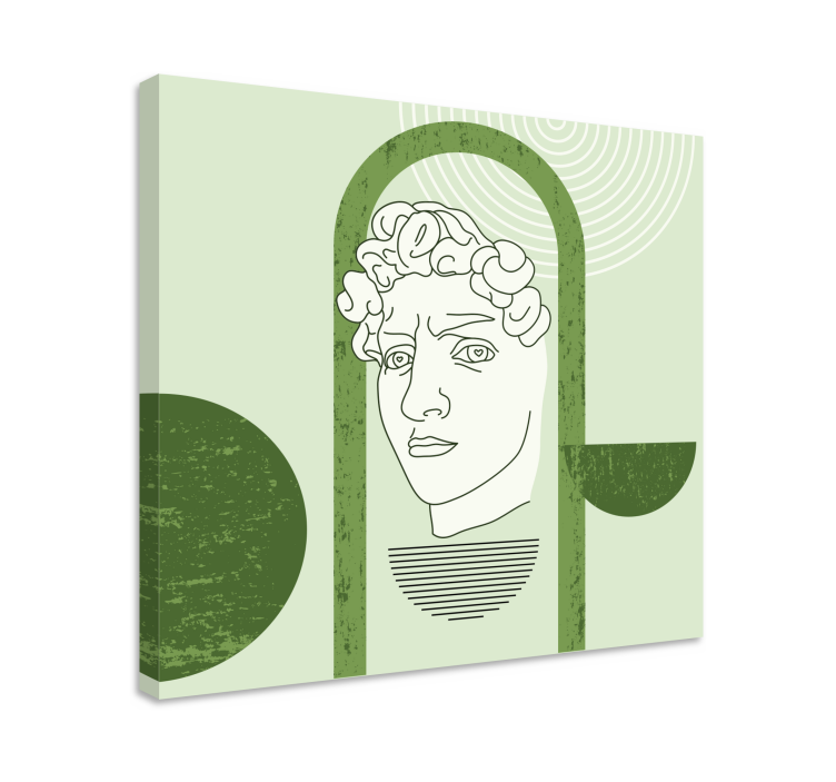 Obraz artystyczny stylizowana postać ludzka - TenStickers