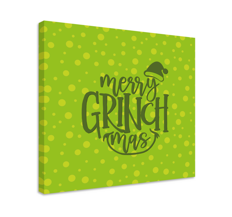 Obraz z napisami Życzenia grinchmas - TenStickers