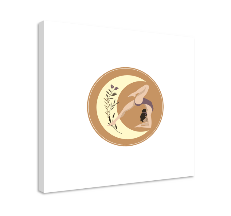 Obraz dla dzieci pozycje jogi w spokoju - TenStickers