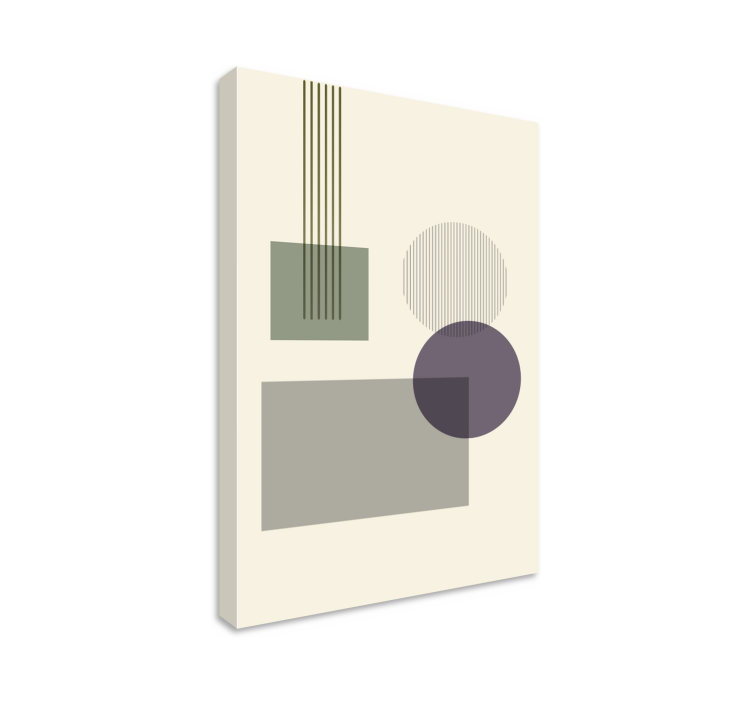 Obraz geometryczny układ kształtów geometrycznych - TenStickers